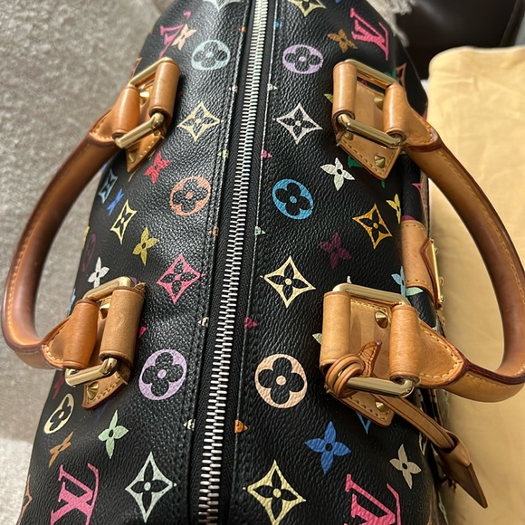 ⭐️Authentic Louis Vuitton speedy Takashi Murakami multi color Bag size 30 - Picture 8 of 17